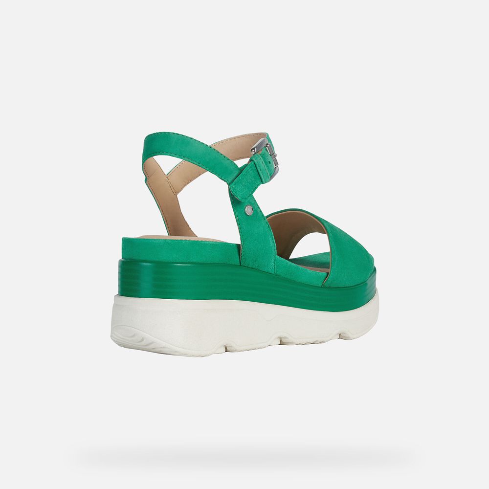 Geox Bayan Sandalet Yeşil - Gardenia - PKI-143860